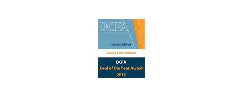 Dutch Corporate Finance Association Deal of the year 2013 Award